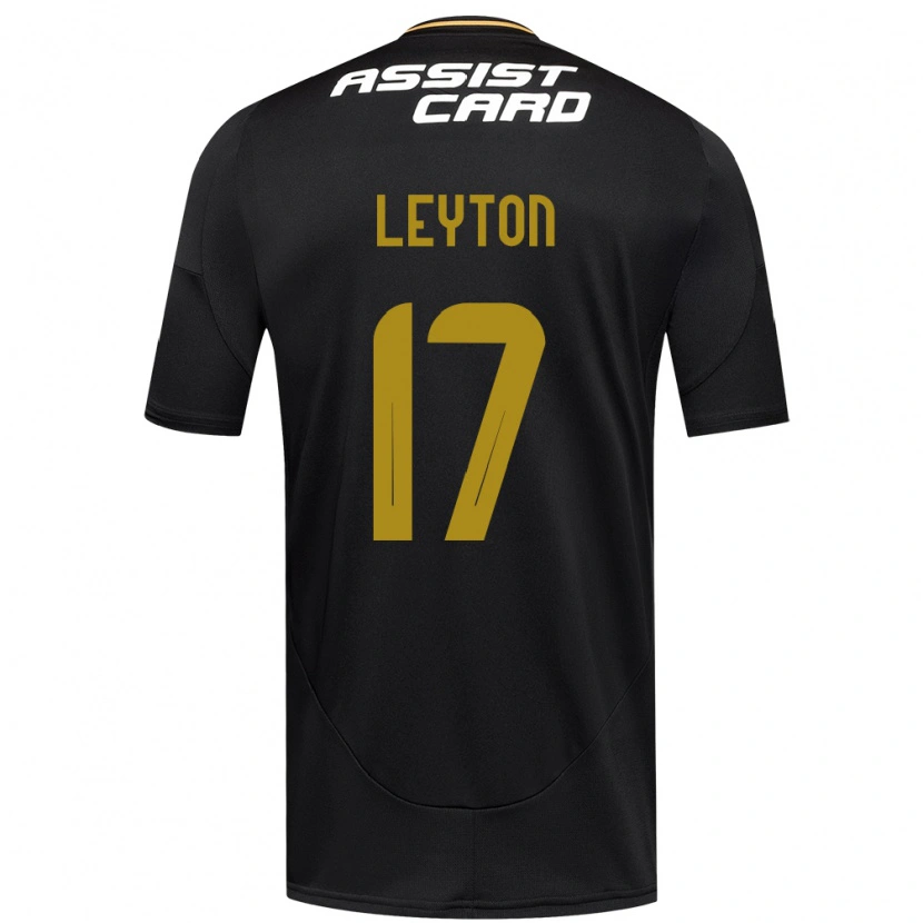 Danxen Kinder Geraldine Leyton #17 Schwarz Weiß Gelb Auswärtstrikot Trikot 2025/26 T-Shirt Schweiz