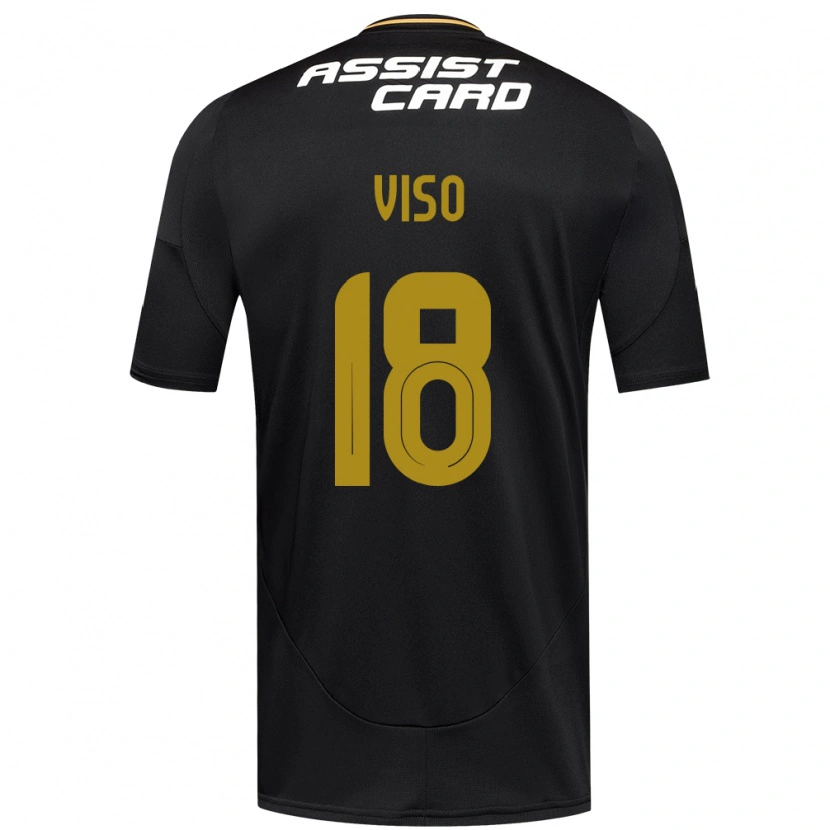 Danxen Kinder Ysaura Viso #18 Schwarz Weiß Gelb Auswärtstrikot Trikot 2025/26 T-Shirt Schweiz