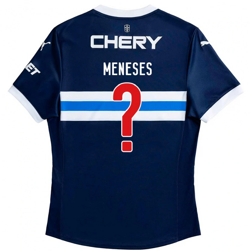 Danxen Kinder Joaquín Meneses #0 Schwarz Blau Auswärtstrikot Trikot 2025/26 T-Shirt Schweiz