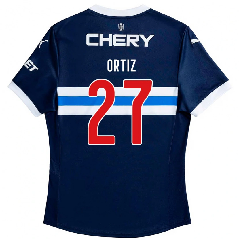 Danxen Kinder Jorge Ortiz #27 Schwarz Blau Auswärtstrikot Trikot 2025/26 T-Shirt Schweiz