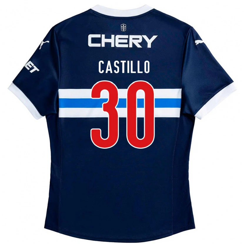 Danxen Kinder Nicolas Castillo #30 Schwarz Blau Auswärtstrikot Trikot 2025/26 T-Shirt Schweiz