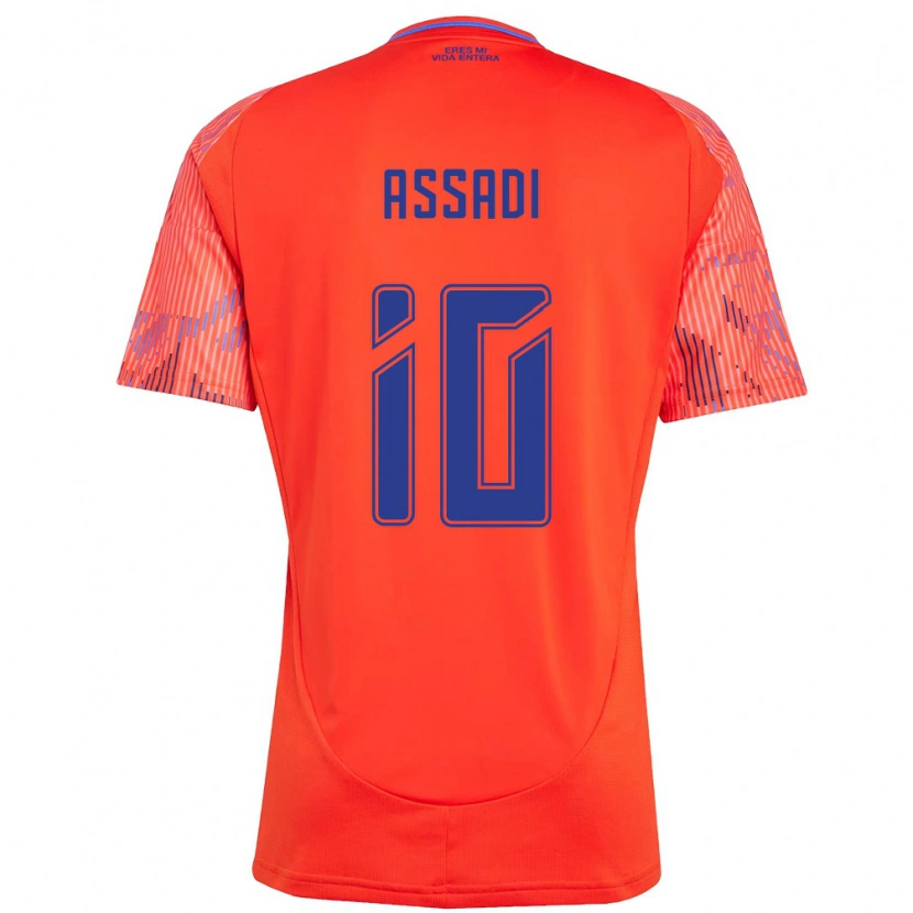 Danxen Kinder Lucas Assadi #10 Orange Rot Auswärtstrikot Trikot 2025/26 T-Shirt Schweiz