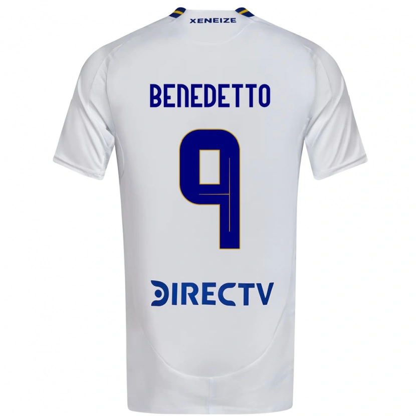 Danxen Kinder Dario Benedetto #9 Weiß Blau Auswärtstrikot Trikot 2025/26 T-Shirt Schweiz
