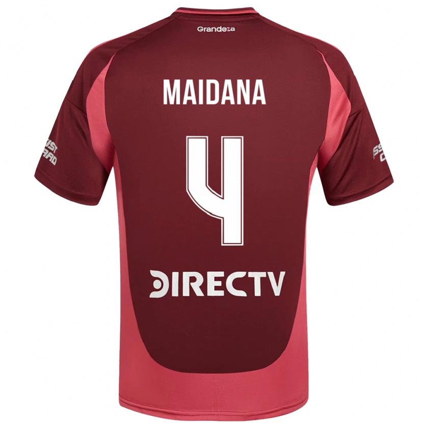 Danxen Kinder Jonatan Maidana #4 Weiß Rot Auswärtstrikot Trikot 2025/26 T-Shirt Schweiz