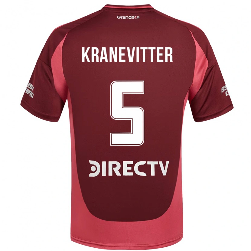 Danxen Kinder Matías Kranevitter #5 Weiß Rot Auswärtstrikot Trikot 2025/26 T-Shirt Schweiz