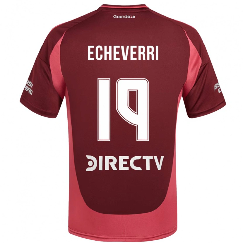 Danxen Kinder Claudio Echeverri #19 Weiß Rot Auswärtstrikot Trikot 2025/26 T-Shirt Schweiz