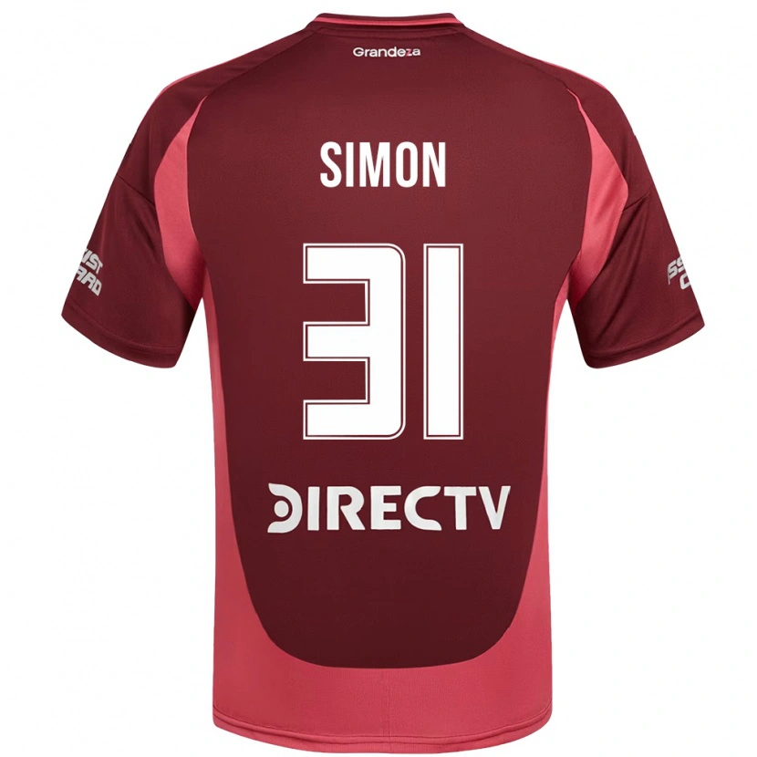 Danxen Kinder Santiago Simón #31 Weiß Rot Auswärtstrikot Trikot 2025/26 T-Shirt Schweiz
