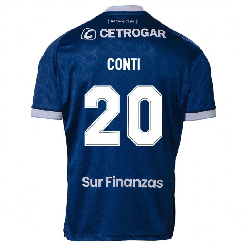 Danxen Kinder Germán Conti #20 Himmelblau Auswärtstrikot Trikot 2025/26 T-Shirt Schweiz