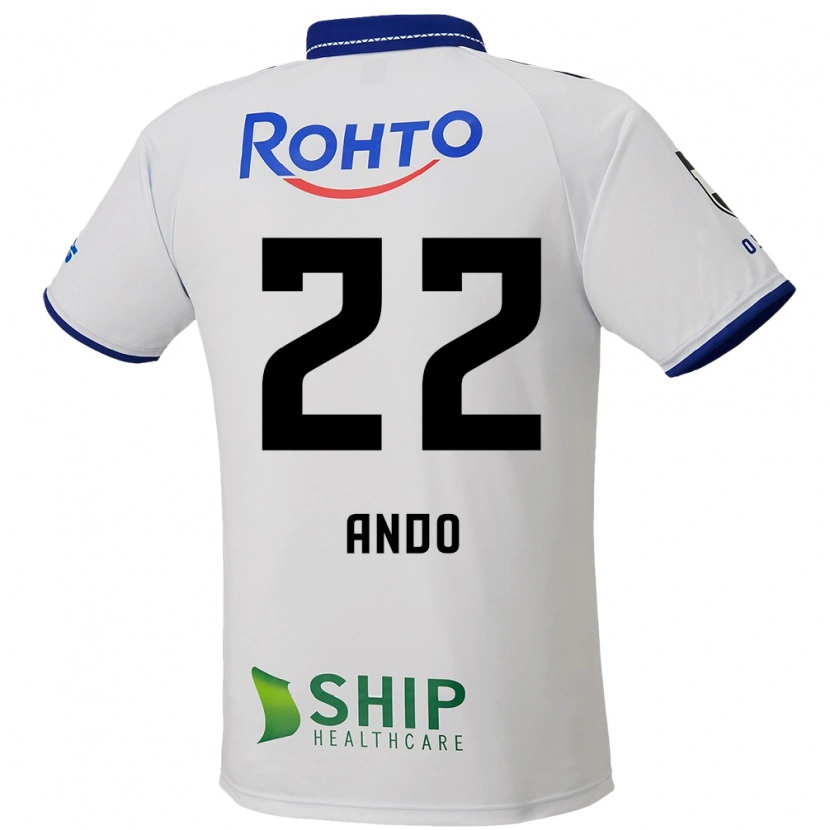 Danxen Kinder Rikuto Ando #22 Blau Weiß Schwarz Auswärtstrikot Trikot 2025/26 T-Shirt Schweiz