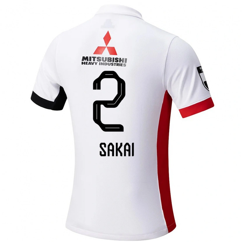 Danxen Kinder Hiroki Sakai #2 Rot Weiß Auswärtstrikot Trikot 2025/26 T-Shirt Schweiz
