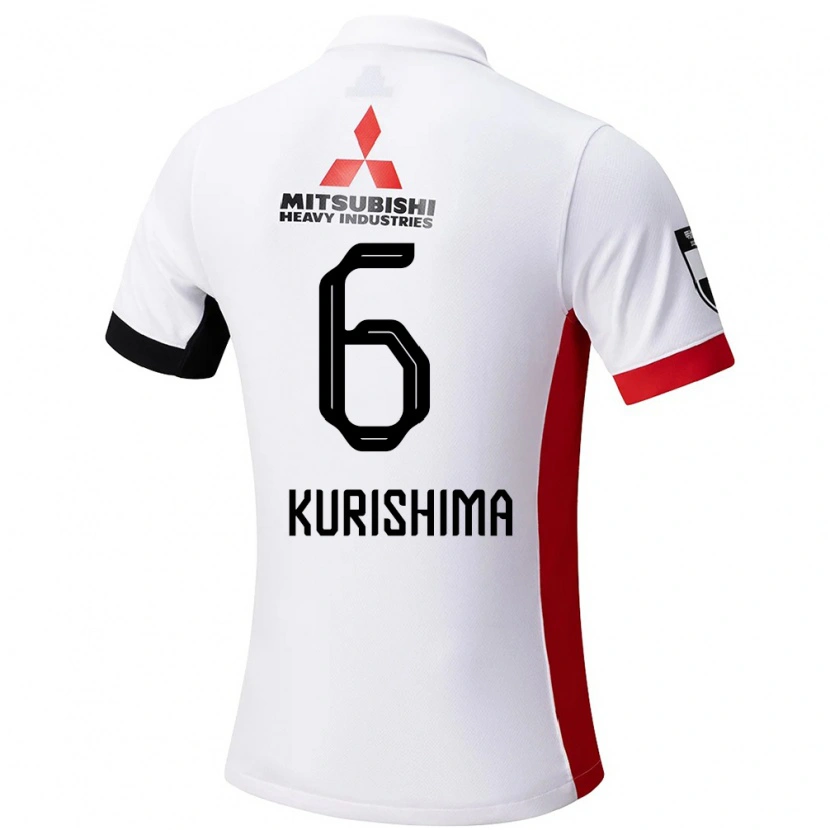 Danxen Kinder Akari Kurishima #6 Rot Weiß Auswärtstrikot Trikot 2025/26 T-Shirt Schweiz
