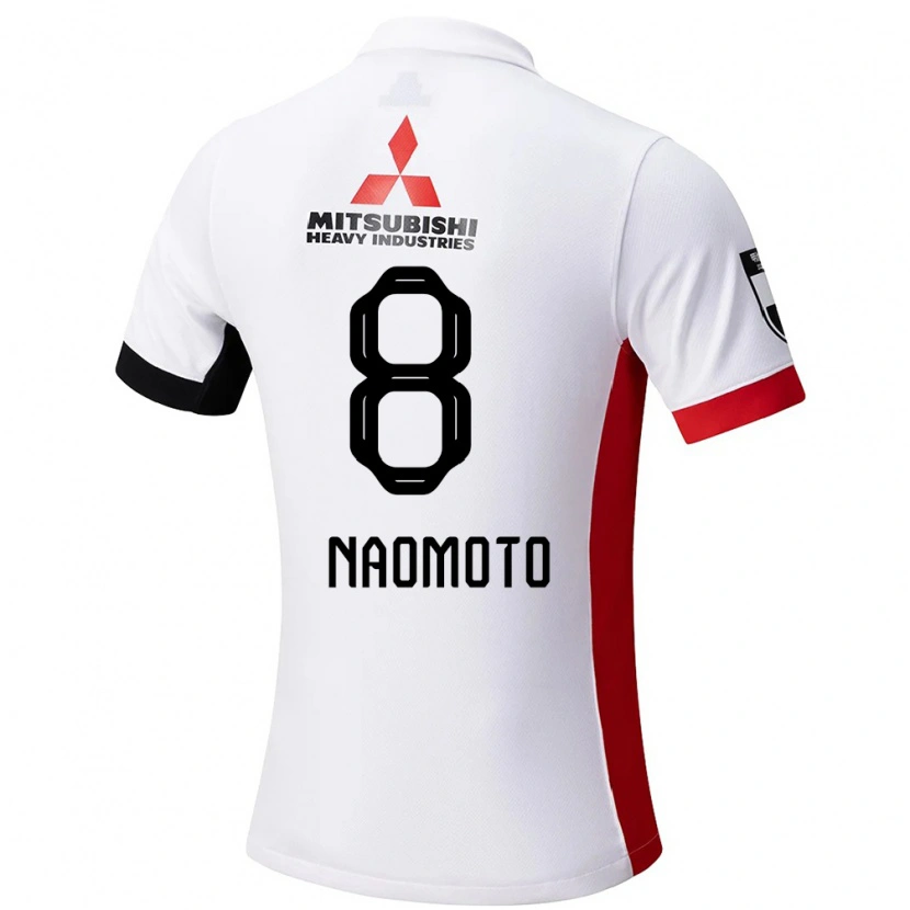 Danxen Kinder Hikaru Naomoto #8 Rot Weiß Auswärtstrikot Trikot 2025/26 T-Shirt Schweiz