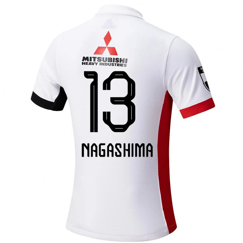 Danxen Kinder Reina Nagashima #13 Rot Weiß Auswärtstrikot Trikot 2025/26 T-Shirt Schweiz