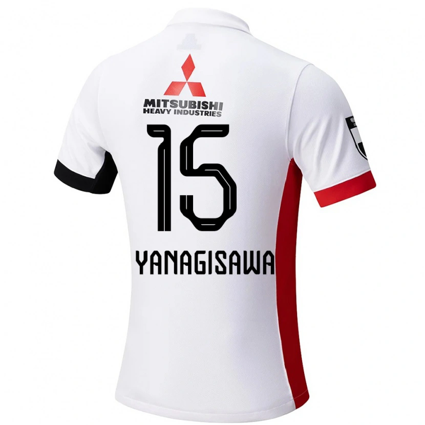 Danxen Kinder Saki Yanagisawa #15 Rot Weiß Auswärtstrikot Trikot 2025/26 T-Shirt Schweiz