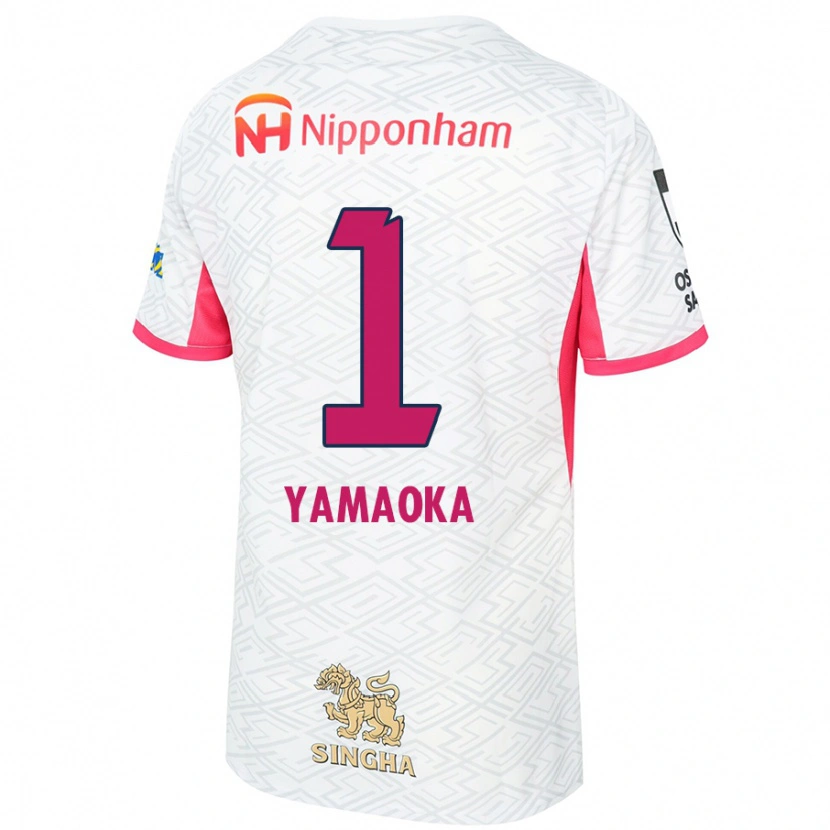 Danxen Kinder Kumpei Yamaoka #1 Sakura Rosa Weiß Auswärtstrikot Trikot 2025/26 T-Shirt Schweiz