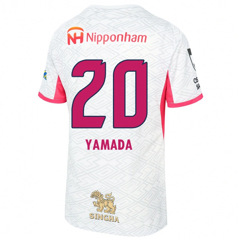 Danxen Kinder Kotaro Yamada #20 Sakura Rosa Weiß Auswärtstrikot Trikot 2025/26 T-Shirt Schweiz