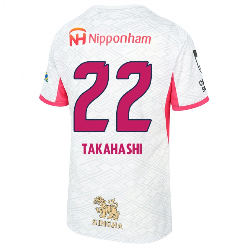 Danxen Kinder Niko Takahashi #22 Sakura Rosa Weiß Auswärtstrikot Trikot 2025/26 T-Shirt Schweiz