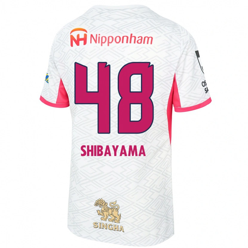 Danxen Kinder Masaya Shibayama #48 Sakura Rosa Weiß Auswärtstrikot Trikot 2025/26 T-Shirt Schweiz