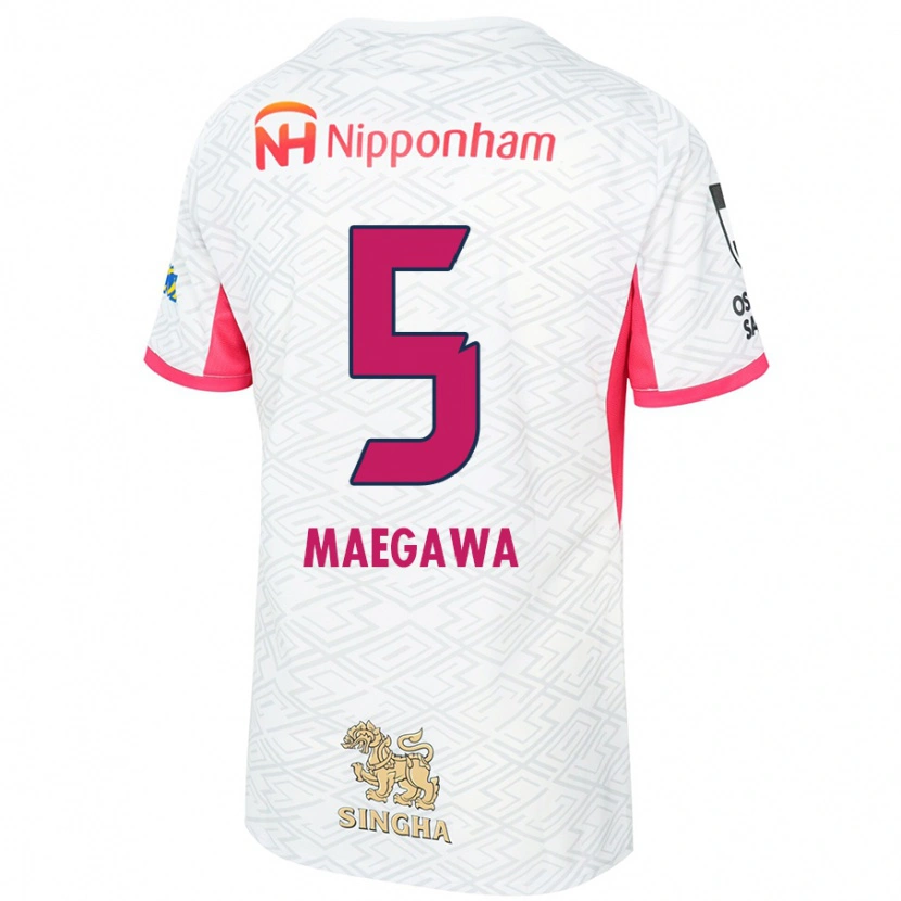 Danxen Kinder Miki Maegawa #5 Weiß Sakura Rosa Auswärtstrikot Trikot 2025/26 T-Shirt Schweiz