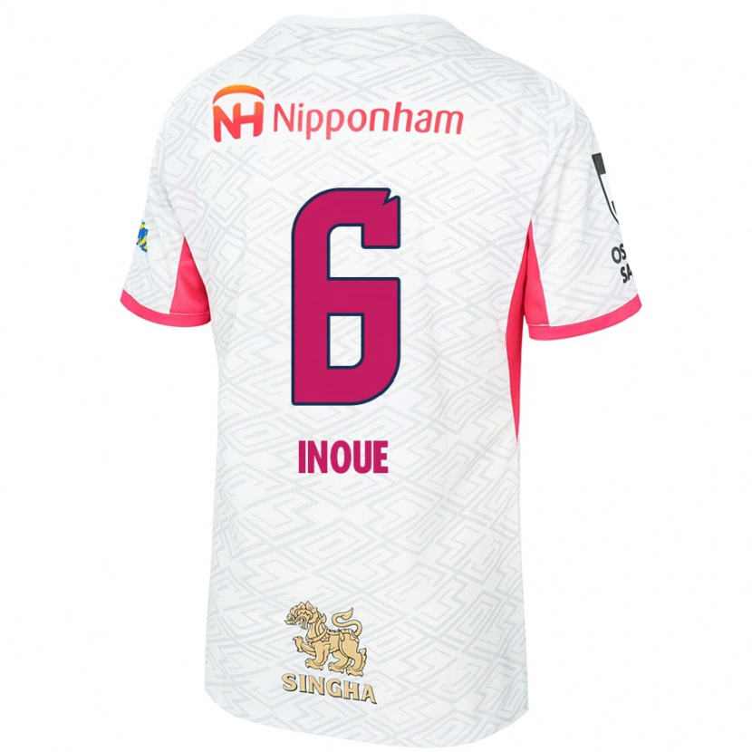 Danxen Kinder Hina Inoue #6 Sakura Rosa Weiß Auswärtstrikot Trikot 2025/26 T-Shirt Schweiz