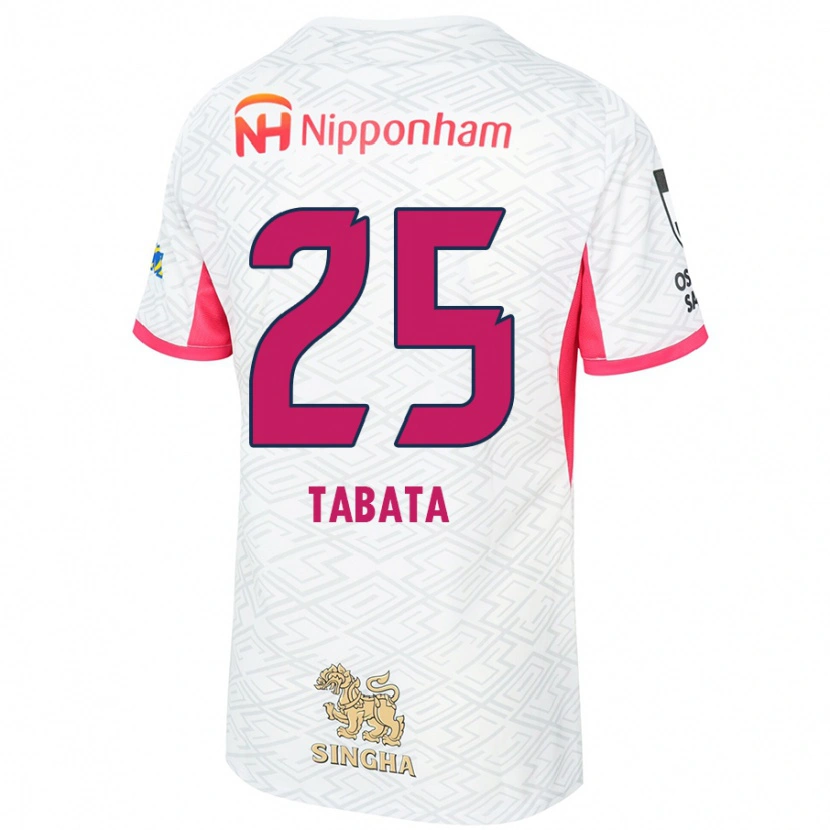 Danxen Kinder Haruna Tabata #25 Sakura Rosa Weiß Auswärtstrikot Trikot 2025/26 T-Shirt Schweiz