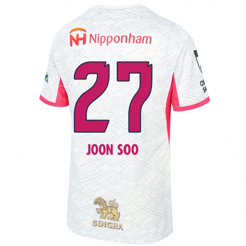 Danxen Kinder Ahn Joon-Soo #27 Sakura Rosa Weiß Auswärtstrikot Trikot 2025/26 T-Shirt Schweiz