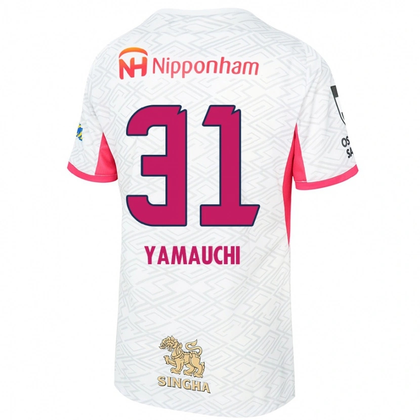Danxen Kinder Hirofumi Yamauchi #31 Sakura Rosa Weiß Auswärtstrikot Trikot 2025/26 T-Shirt Schweiz