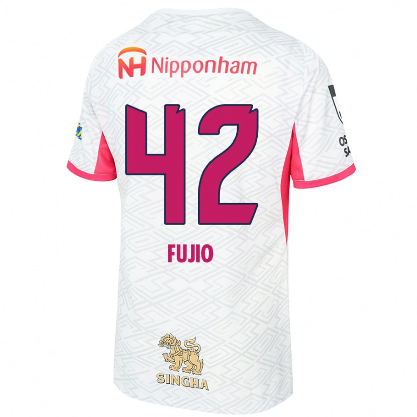 Danxen Kinder Shota Fujio #42 Sakura Rosa Weiß Auswärtstrikot Trikot 2025/26 T-Shirt Schweiz