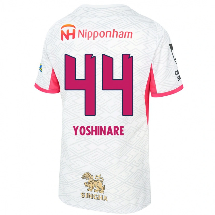 Danxen Kinder Takaya Yoshinare #44 Sakura Rosa Weiß Auswärtstrikot Trikot 2025/26 T-Shirt Schweiz