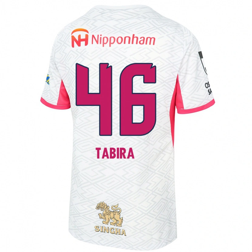 Danxen Kinder Tatsuya Tabira #46 Sakura Rosa Weiß Auswärtstrikot Trikot 2025/26 T-Shirt Schweiz
