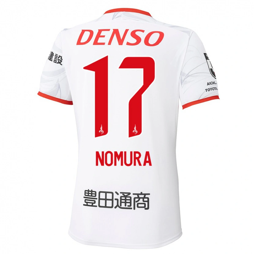 Danxen Kinder Yuto Nomura #17 Rot Gelb Auswärtstrikot Trikot 2025/26 T-Shirt Schweiz