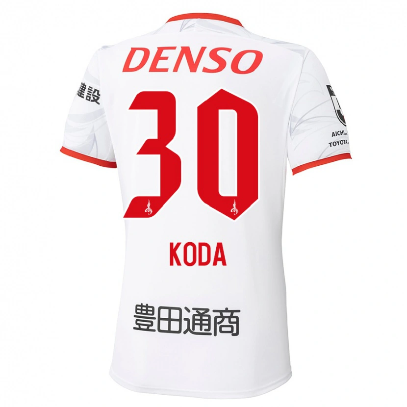 Danxen Kinder Hidemasa Koda #30 Weiß Rot Auswärtstrikot Trikot 2025/26 T-Shirt Schweiz