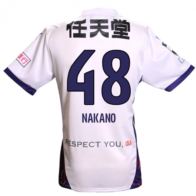 Danxen Kinder Ryuma Nakano #48 Lila Weiß Schwarz Auswärtstrikot Trikot 2025/26 T-Shirt Schweiz