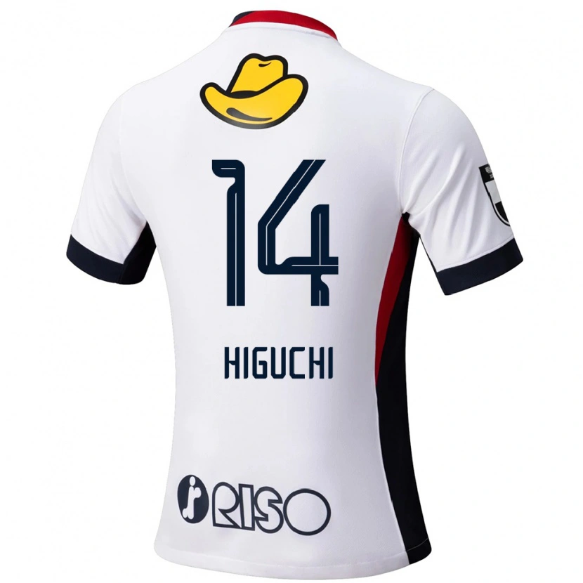 Danxen Kinder Yuta Higuchi #14 Rot Schwarz Auswärtstrikot Trikot 2025/26 T-Shirt Schweiz