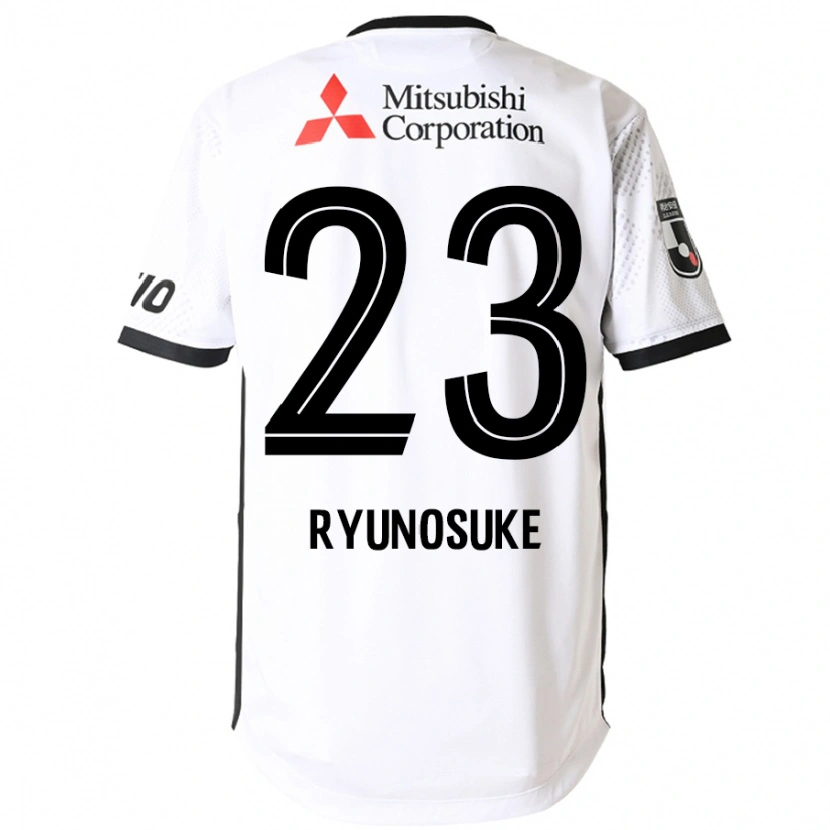 Danxen Kinder Ryunosuke Sato #23 Weiß Schwarz Auswärtstrikot Trikot 2025/26 T-Shirt Schweiz