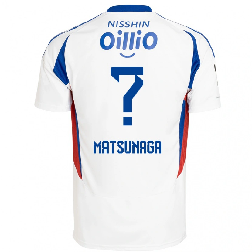 Danxen Kinder Kaito Matsunaga #0 Königsblau Weiß Auswärtstrikot Trikot 2025/26 T-Shirt Schweiz