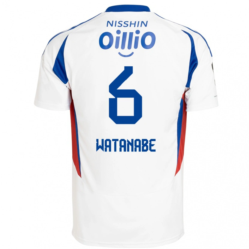 Danxen Kinder Kota Watanabe #6 Königsblau Weiß Auswärtstrikot Trikot 2025/26 T-Shirt Schweiz