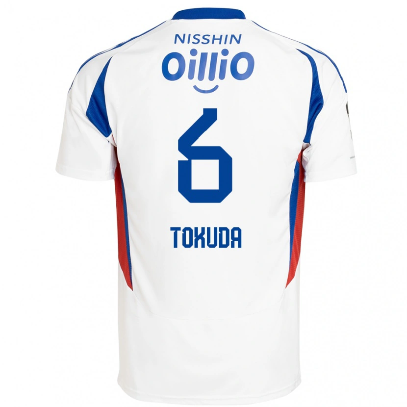 Danxen Kinder Yuma Tokuda #6 Königsblau Weiß Auswärtstrikot Trikot 2025/26 T-Shirt Schweiz