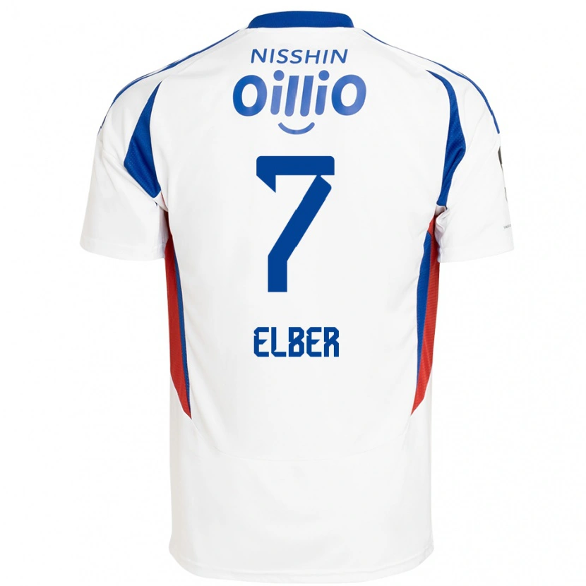 Danxen Kinder Élber #7 Königsblau Weiß Auswärtstrikot Trikot 2025/26 T-Shirt Schweiz