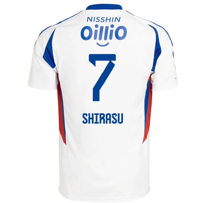 Danxen Kinder Kento Shirasu #7 Königsblau Weiß Auswärtstrikot Trikot 2025/26 T-Shirt Schweiz