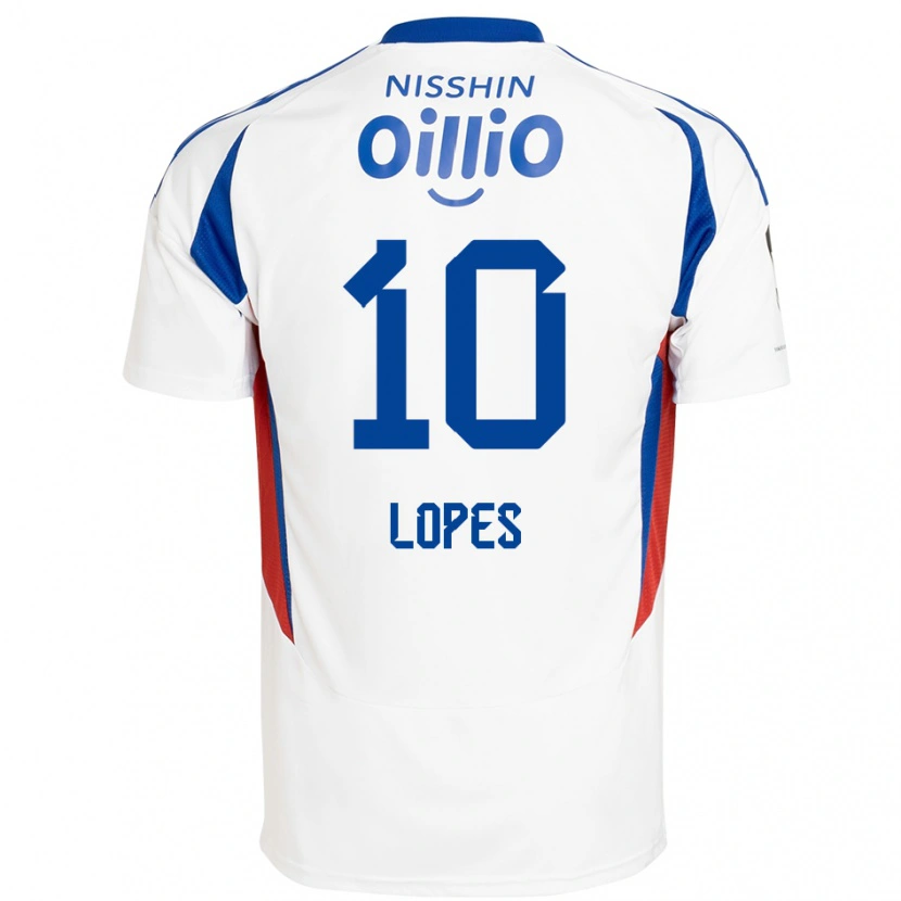 Danxen Kinder Anderson Lopes #10 Königsblau Weiß Auswärtstrikot Trikot 2025/26 T-Shirt Schweiz