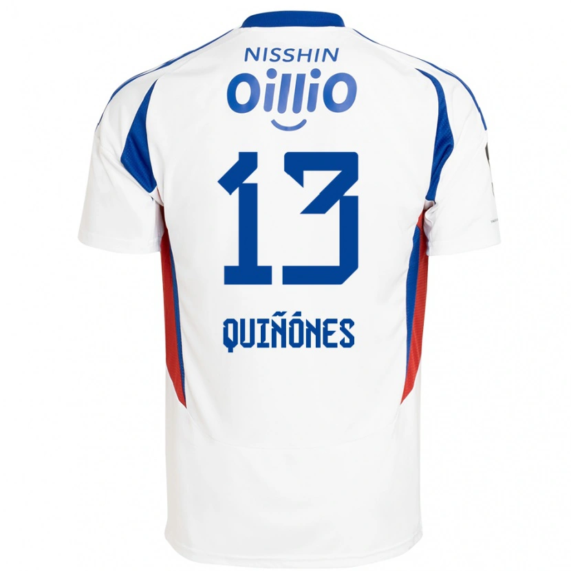 Danxen Kinder Jeison Quiñónes #13 Königsblau Weiß Auswärtstrikot Trikot 2025/26 T-Shirt Schweiz