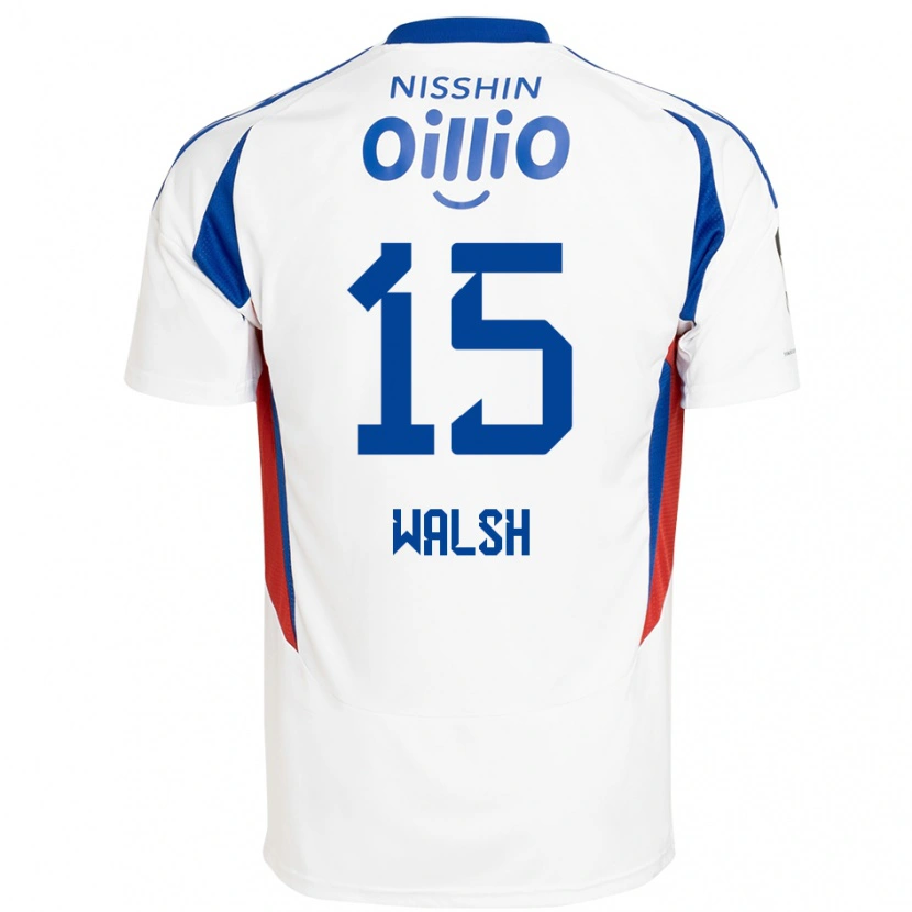 Danxen Kinder Sandy Walsh #15 Königsblau Weiß Auswärtstrikot Trikot 2025/26 T-Shirt Schweiz