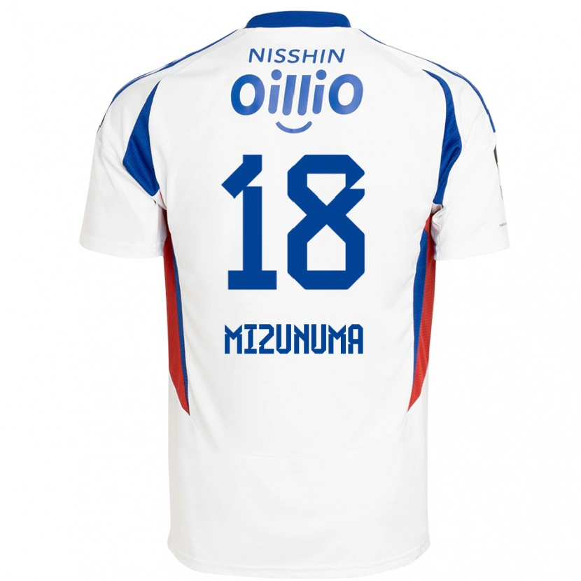 Danxen Kinder Kota Mizunuma #18 Königsblau Weiß Auswärtstrikot Trikot 2025/26 T-Shirt Schweiz