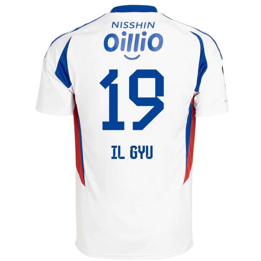 Danxen Kinder Il-Gyu Park #19 Königsblau Weiß Auswärtstrikot Trikot 2025/26 T-Shirt Schweiz