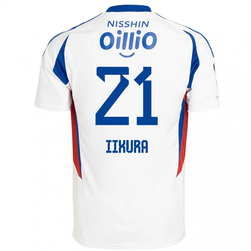 Danxen Kinder Hiroki Iikura #21 Königsblau Weiß Auswärtstrikot Trikot 2025/26 T-Shirt Schweiz