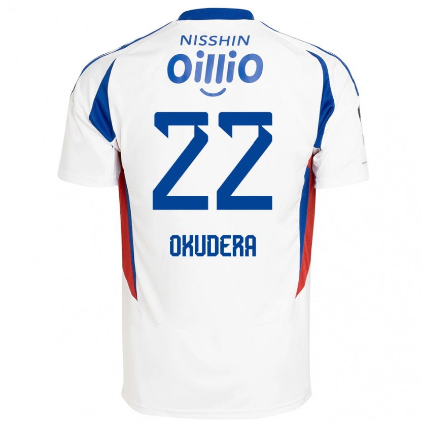 Danxen Kinder Minato Okudera #22 Königsblau Weiß Auswärtstrikot Trikot 2025/26 T-Shirt Schweiz