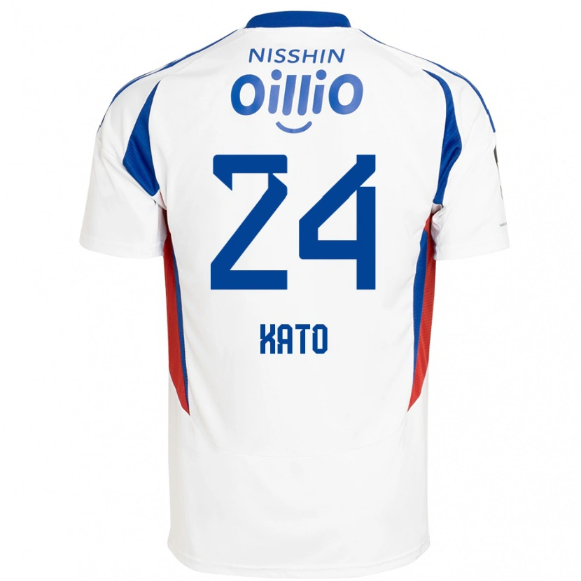 Danxen Kinder Hijiri Kato #24 Königsblau Weiß Auswärtstrikot Trikot 2025/26 T-Shirt Schweiz