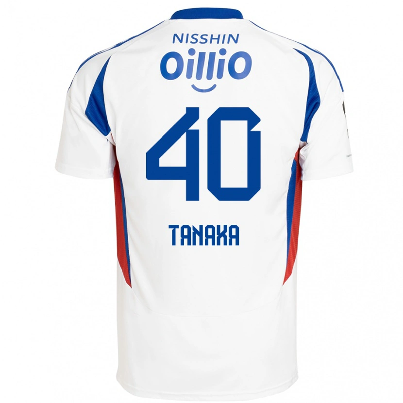Danxen Kinder Hiei Tanaka #40 Königsblau Weiß Auswärtstrikot Trikot 2025/26 T-Shirt Schweiz