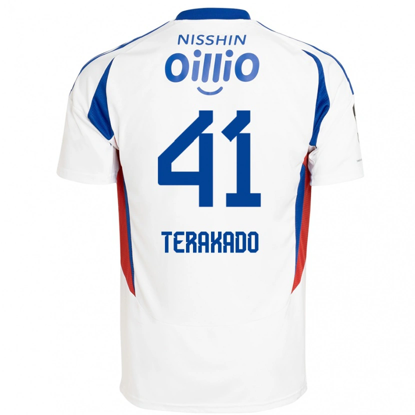 Danxen Kinder Riku Terakado #41 Königsblau Weiß Auswärtstrikot Trikot 2025/26 T-Shirt Schweiz
